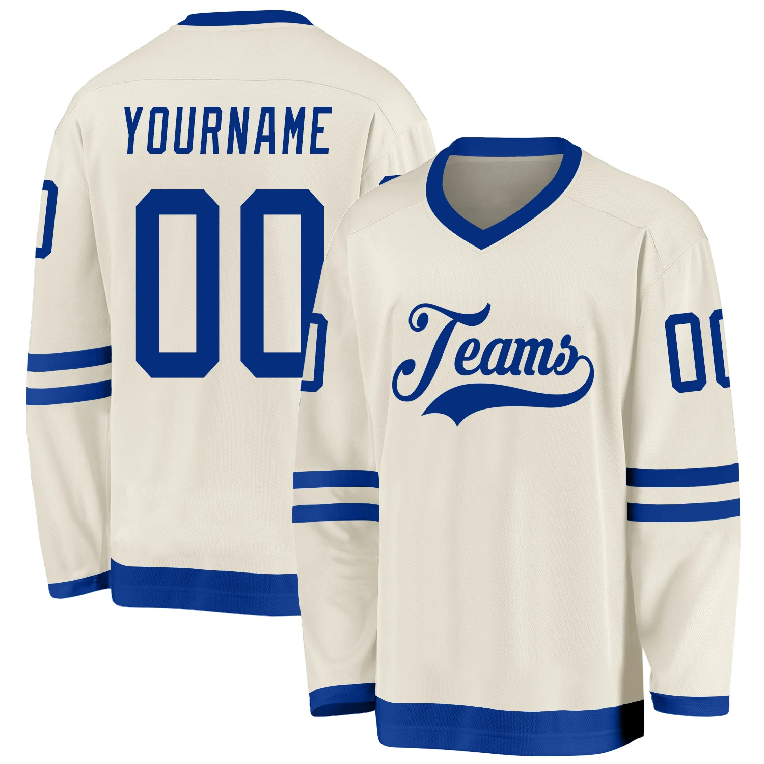 cream_0183.webp Custom Cream Royal Hockey Jersey - Image 1