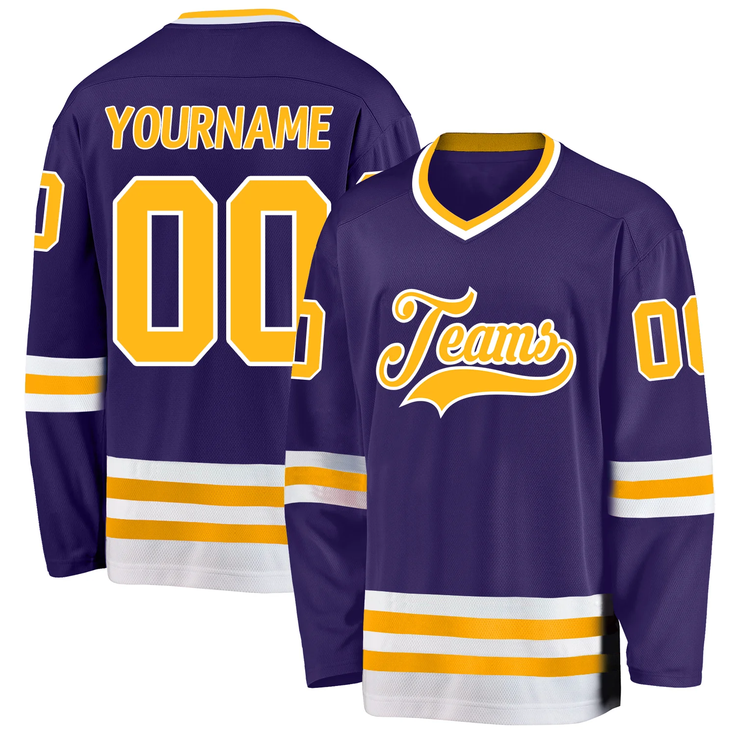 purple_0127.webp Custom Purple Gold-White Hockey Jersey - Image 1